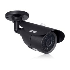 ZOSI 1/3″ CMOS 1000TVL 960H CCTV Home Surveillance Weatherproof 3.6mm lens with IR Cut Bullet Security Camera – 42PCS Infrared LEDs, 120ft IR Distance, Aluminum Metal Housing