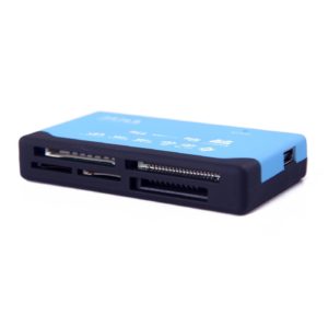 HDE 26-in-1 USB Memory Card Reader USB 2.0 All-in-1 Reader / Writer for Micro SD SDHC MMC XD SD and More (Blue)
