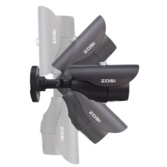 ZOSI 1/3″ CMOS 1000TVL 960H CCTV Home Surveillance Weatherproof 3.6mm lens with IR Cut Bullet Security Camera – 42PCS Infrared LEDs, 120ft IR Distance, Aluminum Metal Housing