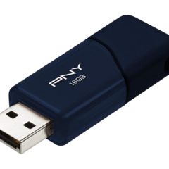 PNY Attache USB 2.0 Flash Drive, 16GB/ NAVY (P-FD16GATT3NB-GE)