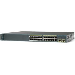 Cisco Switch: 2960, 24x WS-C2960-24TT-L, 10/100 (Certified Refurbished)