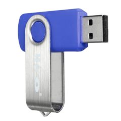MECO 10Pcs 2GB 2G USB 2.0 Flash Drive Memory Stick Fold Storage Thumb Stick Pen Swivel Design Blue